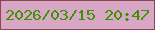 文字の大きさ：4、枠の色：8e454d、背景の色：d7a7c5、文字の色：3c9201 無料ブログパーツのブログ時計