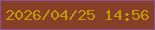 文字の大きさ：3、枠の色：8e508e、背景の色：874028、文字の色：c79505 無料ブログパーツのブログ時計