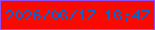 文字の大きさ：2、枠の色：8e50f5、背景の色：f80a01、文字の色：0465d5 無料ブログパーツのブログ時計