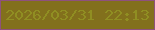 文字の大きさ：1、枠の色：8e517d、背景の色：82701c、文字の色：908e22 無料ブログパーツのブログ時計