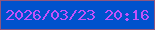 文字の大きさ：3、枠の色：8e567f、背景の色：0052cd、文字の色：c252f9 無料ブログパーツのブログ時計