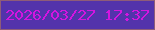 文字の大きさ：5、枠の色：8e5c78、背景の色：5333ab、文字の色：d315e0 無料ブログパーツのブログ時計