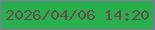 文字の大きさ：1、枠の色：8e71a9、背景の色：2aaf4e、文字の色：674c4f 無料ブログパーツのブログ時計