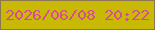 文字の大きさ：2、枠の色：8e7552、背景の色：c8ba04、文字の色：d84c95 無料ブログパーツのブログ時計
