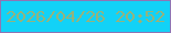 文字の大きさ：5、枠の色：8e75b4、背景の色：12d2f7、文字の色：94b37d 無料ブログパーツのブログ時計
