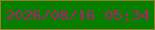文字の大きさ：5、枠の色：8e822c、背景の色：067f00、文字の色：b71973 無料ブログパーツのブログ時計