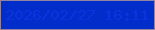 文字の大きさ：2、枠の色：8e84a1、背景の色：012dcb、文字の色：0c33df 無料ブログパーツのブログ時計