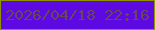 文字の大きさ：5、枠の色：8e9401、背景の色：5d09e2、文字の色：69455e 無料ブログパーツのブログ時計