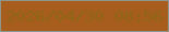 文字の大きさ：2、枠の色：8e958b、背景の色：a75d1e、文字の色：8e6616 無料ブログパーツのブログ時計