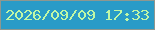 文字の大きさ：3、枠の色：8e978f、背景の色：299bc7、文字の色：c1f7a6 無料ブログパーツのブログ時計