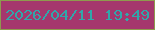 文字の大きさ：5、枠の色：8e9a4e、背景の色：a5376d、文字の色：30a7aa 無料ブログパーツのブログ時計