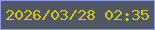 文字の大きさ：5、枠の色：8e9ce7、背景の色：505765、文字の色：d4c813 無料ブログパーツのブログ時計