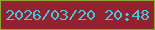 文字の大きさ：1、枠の色：8ea538、背景の色：932230、文字の色：46c4d9 無料ブログパーツのブログ時計