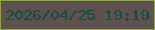 文字の大きさ：5、枠の色：8ea63f、背景の色：5f514d、文字の色：154c40 無料ブログパーツのブログ時計
