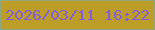 文字の大きさ：2、枠の色：8ea780、背景の色：bb9d28、文字の色：835edb 無料ブログパーツのブログ時計