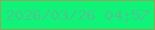 文字の大きさ：2、枠の色：8ea858、背景の色：10f379、文字の色：4bc78d 無料ブログパーツのブログ時計
