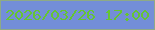 文字の大きさ：1、枠の色：8eaa86、背景の色：738ed8、文字の色：65c532 無料ブログパーツのブログ時計