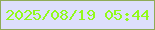 文字の大きさ：5、枠の色：8eab57、背景の色：dddffc、文字の色：92fa1c 無料ブログパーツのブログ時計