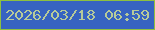文字の大きさ：3、枠の色：8ec040、背景の色：3763c1、文字の色：b7ca99 無料ブログパーツのブログ時計
