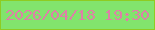 文字の大きさ：4、枠の色：8ecc22、背景の色：82e46d、文字の色：de80a7 無料ブログパーツのブログ時計