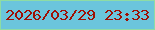 文字の大きさ：3、枠の色：8edca4、背景の色：6bc5dc、文字の色：9f0f03 無料ブログパーツのブログ時計