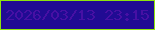 文字の大きさ：4、枠の色：8ee40d、背景の色：210b93、文字の色：4710a4 無料ブログパーツのブログ時計