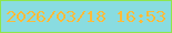 文字の大きさ：1、枠の色：8ee64c、背景の色：89dce0、文字の色：fdbb3a 無料ブログパーツのブログ時計
