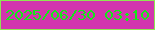 文字の大きさ：1、枠の色：8ee652、背景の色：d235ae、文字の色：14e91a 無料ブログパーツのブログ時計