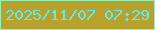 文字の大きさ：4、枠の色：8ef4ae、背景の色：b8a12d、文字の色：60ecec 無料ブログパーツのブログ時計