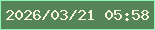 文字の大きさ：5、枠の色：8ef5b3、背景の色：548457、文字の色：f9f5d8 無料ブログパーツのブログ時計