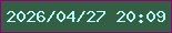 文字の大きさ：5、枠の色：8f036e、背景の色：336045、文字の色：bafbf8 無料ブログパーツのブログ時計