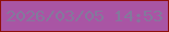 文字の大きさ：1、枠の色：8f0f0b、背景の色：a955a4、文字の色：83799c 無料ブログパーツのブログ時計