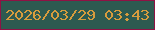 文字の大きさ：5、枠の色：8f1244、背景の色：2d5a50、文字の色：d79c3d 無料ブログパーツのブログ時計