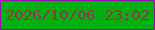 文字の大きさ：2、枠の色：8f12a6、背景の色：01af0e、文字の色：913651 無料ブログパーツのブログ時計