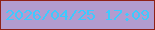 文字の大きさ：5、枠の色：8f2117、背景の色：b29ccf、文字の色：3ecafe 無料ブログパーツのブログ時計