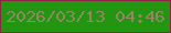 文字の大きさ：2、枠の色：8f2546、背景の色：229511、文字の色：938763 無料ブログパーツのブログ時計