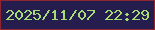 文字の大きさ：4、枠の色：8f2731、背景の色：261d4f、文字の色：a6dc76 無料ブログパーツのブログ時計
