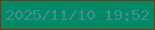 文字の大きさ：4、枠の色：8f2b0e、背景の色：028a66、文字の色：458e8e 無料ブログパーツのブログ時計