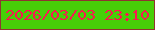 文字の大きさ：3、枠の色：8f3530、背景の色：47cf08、文字の色：fb1651 無料ブログパーツのブログ時計