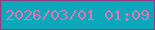 文字の大きさ：4、枠の色：8f3b7d、背景の色：0ba7bb、文字の色：e275b6 無料ブログパーツのブログ時計