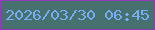 文字の大きさ：5、枠の色：8f3bb8、背景の色：47716e、文字の色：76adf4 無料ブログパーツのブログ時計
