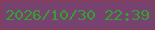 文字の大きさ：2、枠の色：8f3c4a、背景の色：77426f、文字の色：32a12e 無料ブログパーツのブログ時計