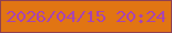 文字の大きさ：3、枠の色：8f4053、背景の色：e17513、文字の色：a844b2 無料ブログパーツのブログ時計