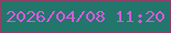 文字の大きさ：5、枠の色：8f4166、背景の色：23766c、文字の色：d45bda 無料ブログパーツのブログ時計
