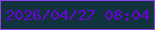文字の大きさ：5、枠の色：8f43f0、背景の色：10333e、文字の色：6e01da 無料ブログパーツのブログ時計