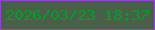文字の大きさ：4、枠の色：8f45da、背景の色：4a5f48、文字の色：039e2e 無料ブログパーツのブログ時計