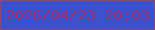 文字の大きさ：1、枠の色：8f476e、背景の色：3b52cc、文字の色：9e2f70 無料ブログパーツのブログ時計