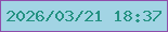 文字の大きさ：5、枠の色：8f4dab、背景の色：a2d4e4、文字の色：249282 無料ブログパーツのブログ時計