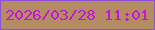 文字の大きさ：2、枠の色：8f4fd7、背景の色：b38c63、文字の色：c415d7 無料ブログパーツのブログ時計