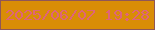 文字の大きさ：5、枠の色：8f5658、背景の色：d98d07、文字の色：df647a 無料ブログパーツのブログ時計